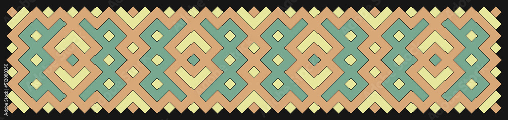 Multicolor truchet tiling connections illustration Multicolor truchet tiling connections illustration