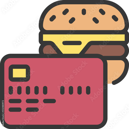 Pay For Burger Icon
