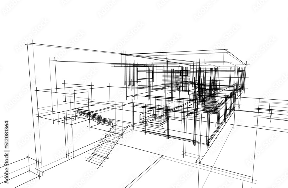 sketch of house sketch of house