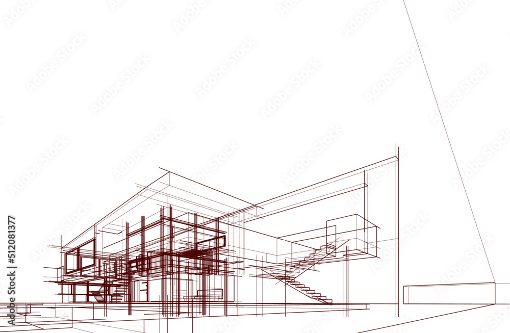sketch of house sketch of house