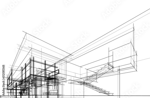 sketch of house