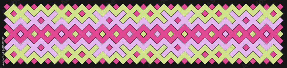 Multicolor truchet tiling connections illustration Multicolor truchet tiling connections illustration