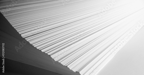Abstract background from white sheets of paper