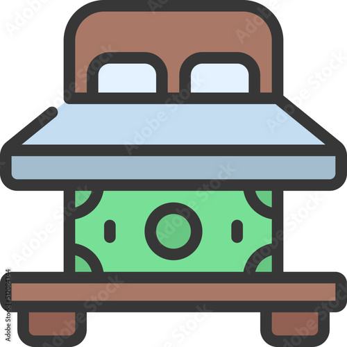 Money Under Mattress Icon