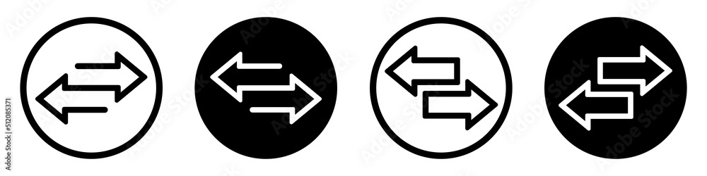 Transfer icon. Exchange arrow icon, vector illustration - obrazy, fototapety, plakaty 