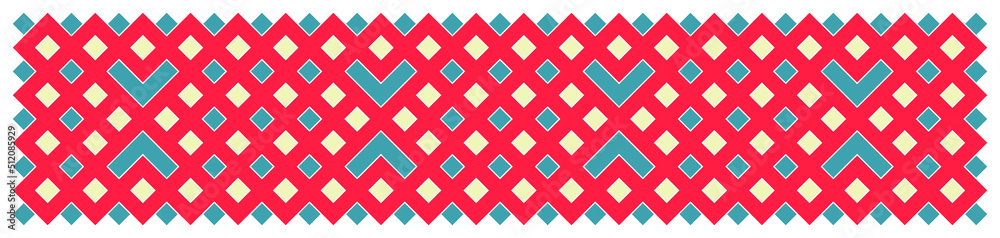 Multicolor truchet tiling connections illustration Multicolor truchet tiling connections illustration