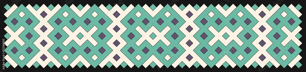 Multicolor truchet tiling connections illustration Multicolor truchet tiling connections illustration