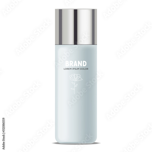 Isolated bottle packaging, realistic cosmetics vector illustration, cosmetics bottle vector, packaging mockup, skin care, hydration cream, toner