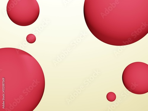 3d rendering abstract background with circle art