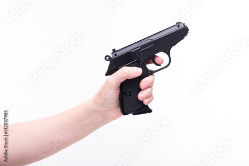 Firearm in hand