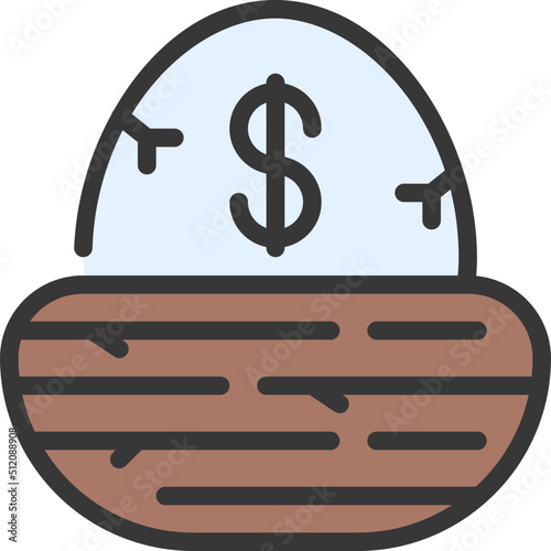 Broken Nest Egg Icon