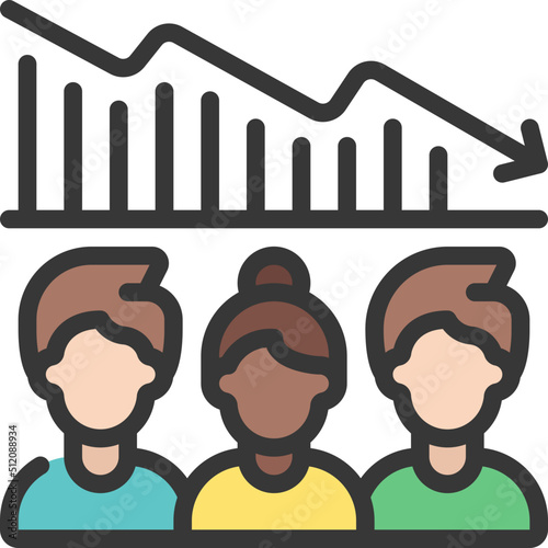 Employee Decline Icon