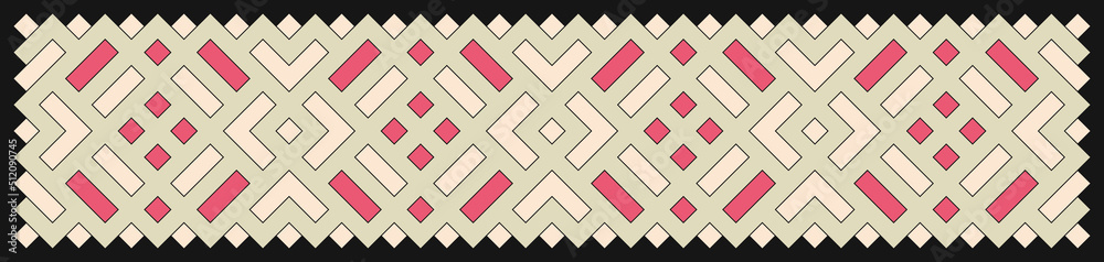 Multicolor truchet tiling connections illustration Multicolor truchet tiling connections illustration