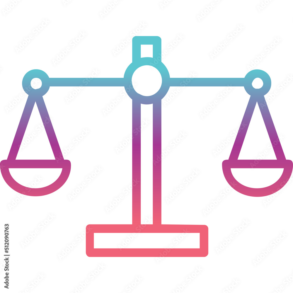 Justice Scale Icon Justice Scale Icon
