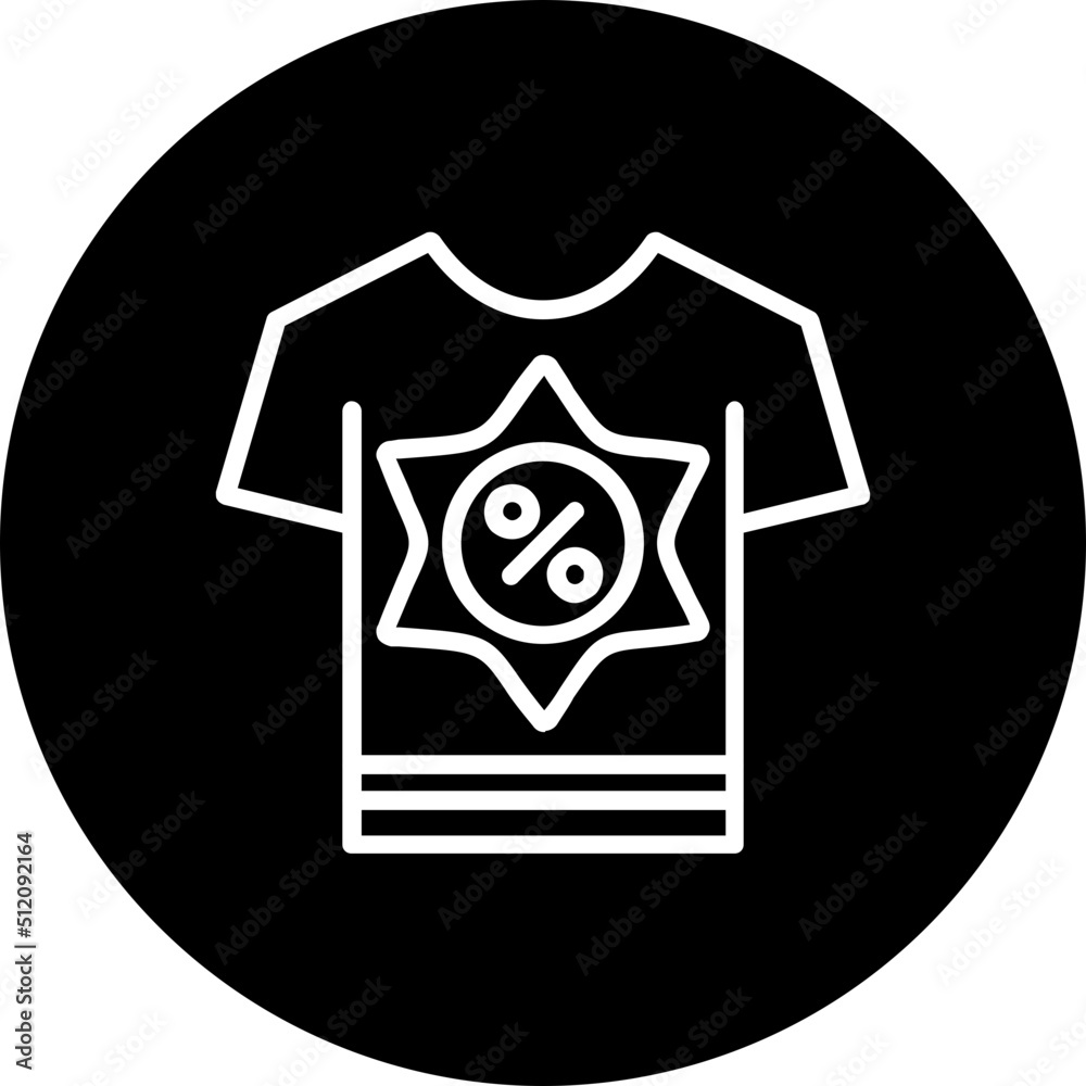 Discount Shirt Icon