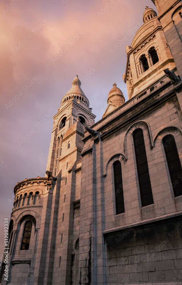 Fototapeta premium Coucher de soleil sur Montmartre