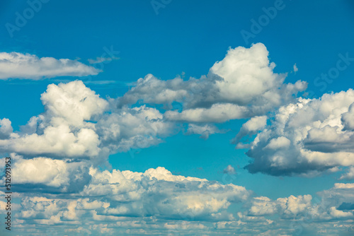 blue sky background clouds. clear blue sky and white clouds