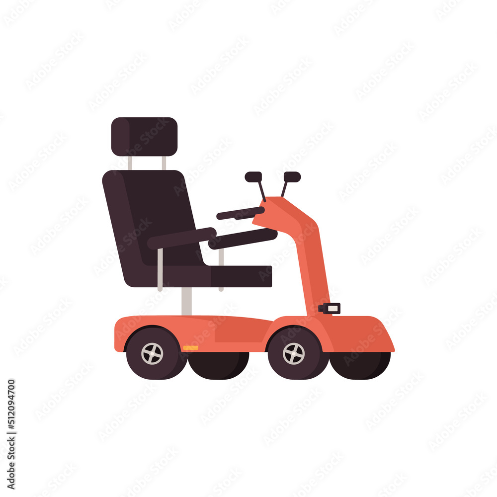 Medical equipment for disabled people flat style, vector illustration
