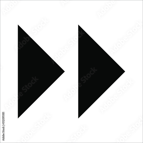 Free Download Forward icon. Arrow simple icon. social media icon. Vector illustration on white background - GFXLoad