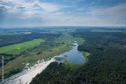 Lake Papernya from a height