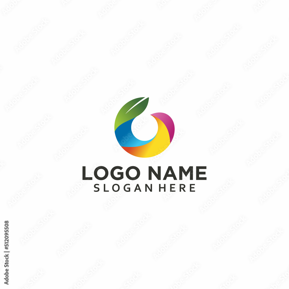 Vector abstract circle swirl logo design elements. Origami paper style, flat, line art Vector abstract circle swirl logo design elements. Origami paper style, flat, line art