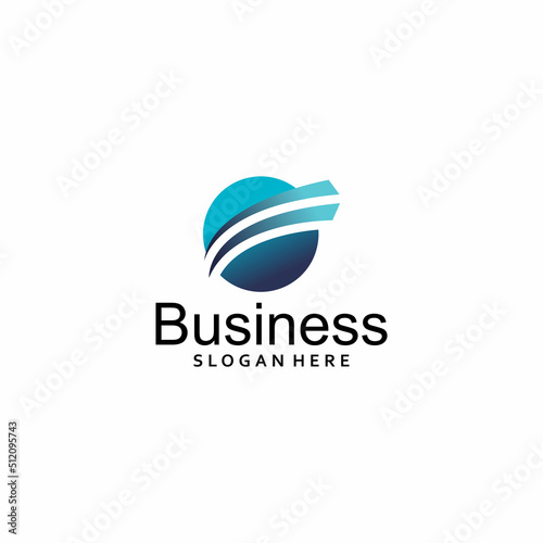 Business consulting logo template vector