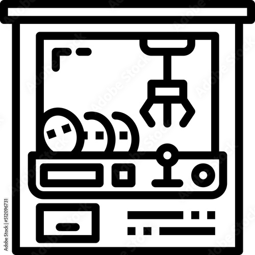 claw machine outline icon