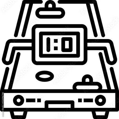 air hockey outline icon