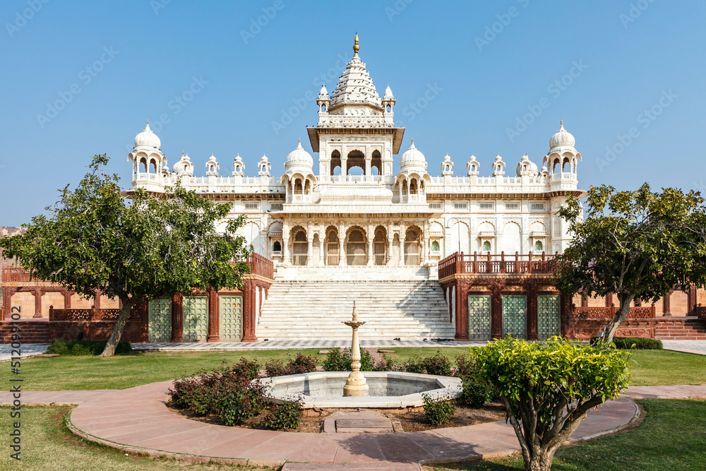 Exterior of the Jaswant Thada cenotaph  in JOdhpur, Rajasthan, India, Asia