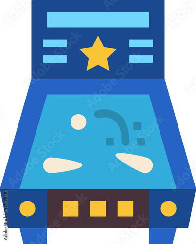 pinball flat icon