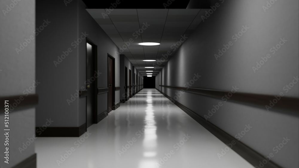 薄暗い廊下