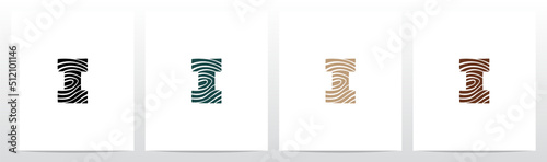 Tree Rings On Letter Logo Design I