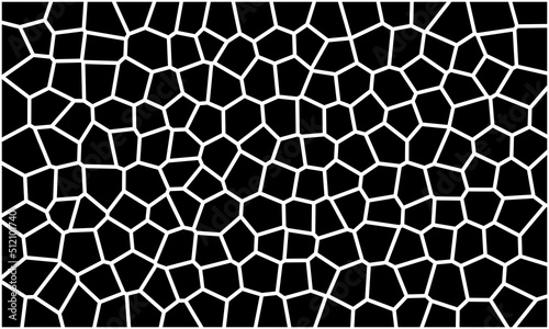 random geometric shape pattern with black colour and white background © Kal El BSF