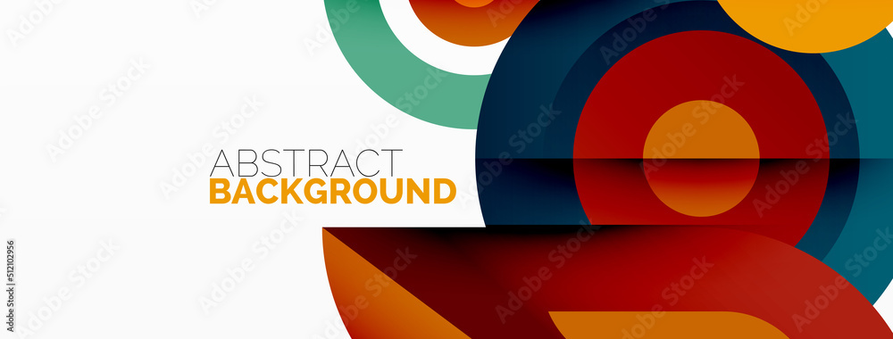 Rings and circles geometric abstract background for wallpaper, banner, backdrop Rings and circles geometric abstract background for wallpaper, banner, backdrop