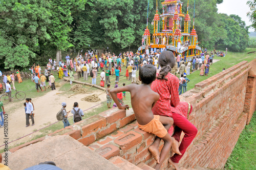 ratha yatra festival at guptipara west bengal photo