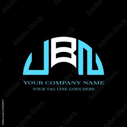 UBN letter logo creative design with vector graphic photo