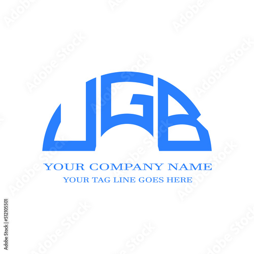 UGB letter logo creative design with vector graphic photo