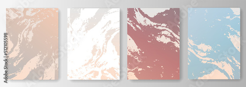 Collection of abstract backgrounds with gradient