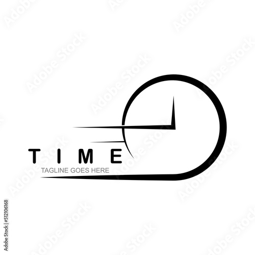business clock logo template