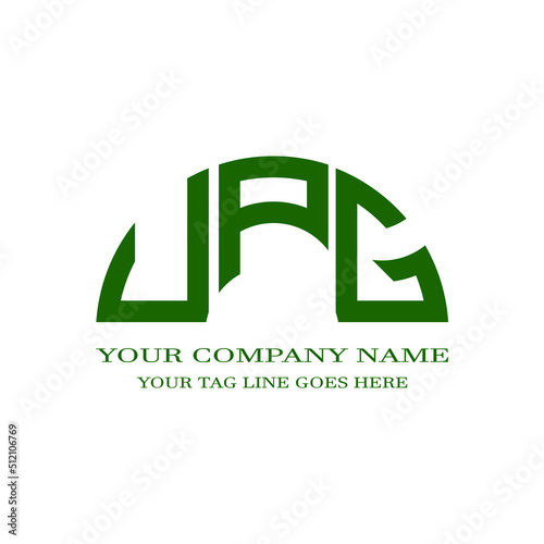 UPG letter logo creative design with vector graphic photo