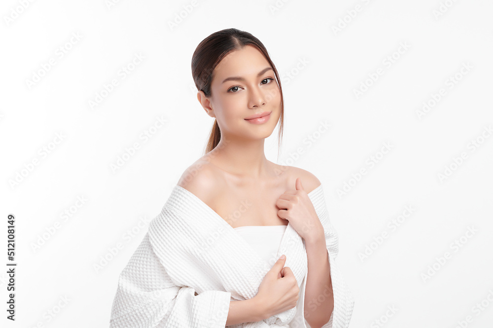 Beautiful young asian woman with clean fresh skin on white background, Face care, Facial treatment, Cosmetology, beauty and spa, Asian women portrait. Beautiful young asian woman with clean fresh skin on white background, Face care, Facial treatment, Cosmetology, beauty and spa, Asian women portrait.