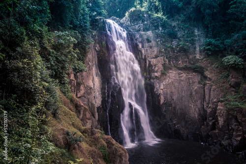 Stunning scenery of Haew Narok Waterfall Khao Yai National Park Nakhon Ratchasima northeastern Thailand.