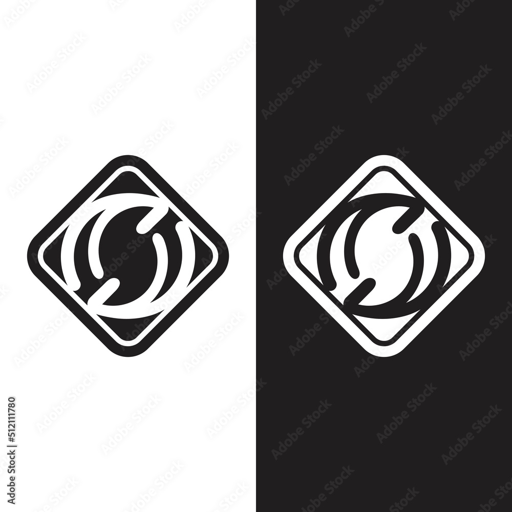 Obraz premium Business corporate S letter logo