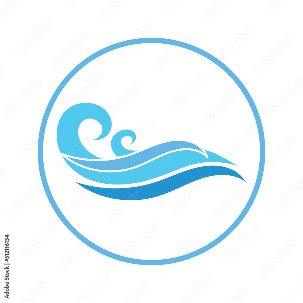 water wave,wave beach vector illustration design logo template water wave,wave beach vector illustration design logo template