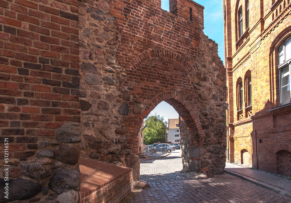 The ruins of the Teutonic castle in Torun, the oldest Teutonic structure of this type, erected on the right bank of the Vistula River The ruins of the Teutonic castle in Torun, the oldest Teutonic structure of this type, erected on the right bank of the Vistula River