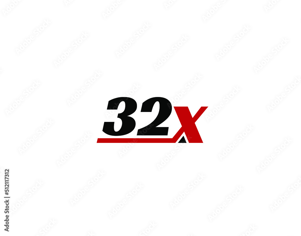 32X, X32 Initial letter logo 32X, X32 Initial letter logo