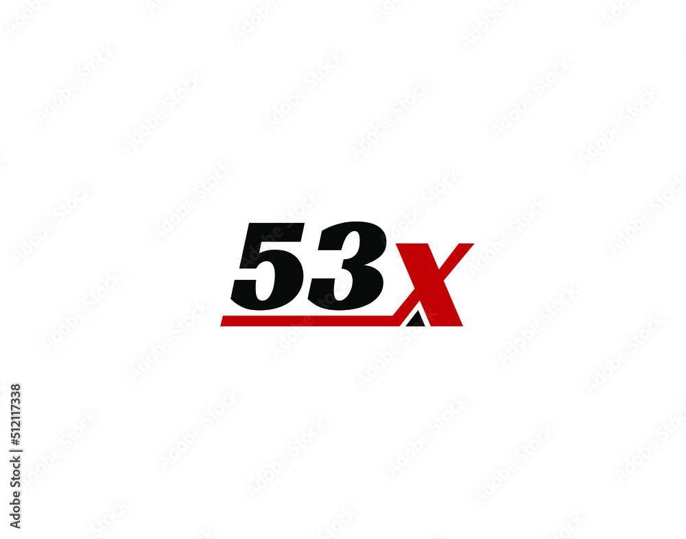 533X, X53 Initial letter logo 533X, X53 Initial letter logo