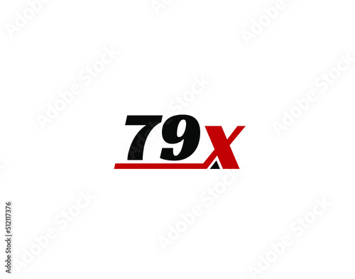 79X, X79 Initial letter logo