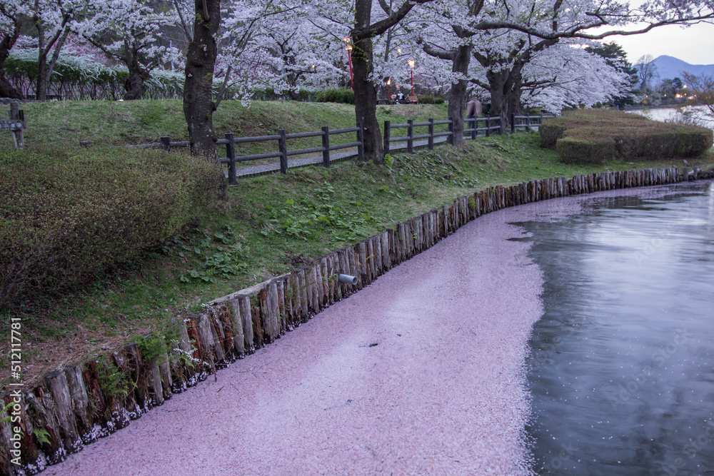 Cherry Blossom Festival At Takamatsu Park Morioka Iwate Tohoku Japan On 
