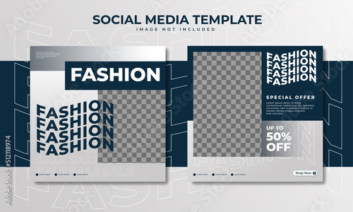 Fashion sale social media post template